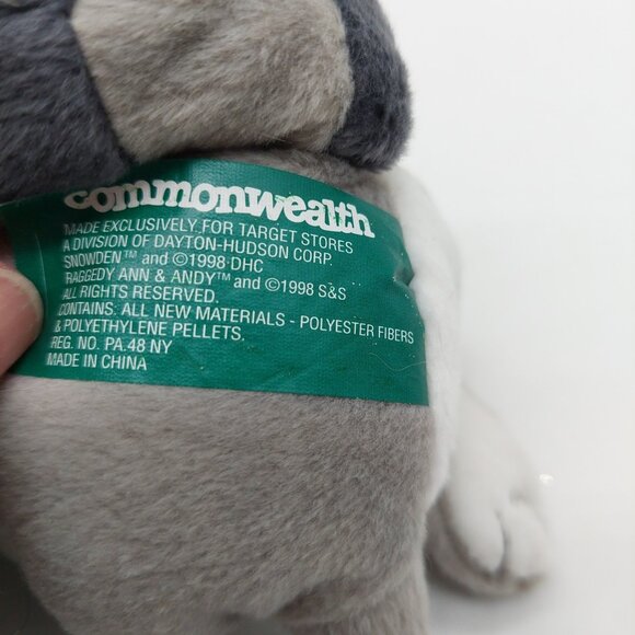 Snowden-Friends Raccoon Stuffed Christmas Plush 1998 Original Tags - Picture 9 of 10